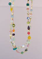 Jill Colorful Beaded Eclectic Necklace