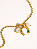 Western 18K Gold Non-Tarnish Horseshoe Charm Necklace