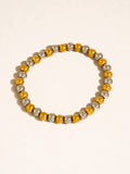 Perlisse 18K Gold Non-Tarnish Two Tone Beaded Bracelet