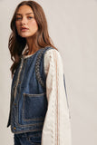 Jillie Denim Braided Vest