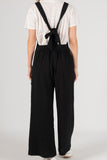 Wide Leg Cotton Gauze Overalls