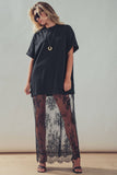 Mixed-Media T-Shirt Dress