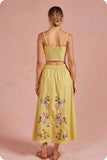 Embroidered Floral Set