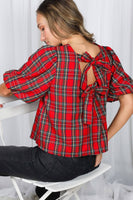 Holly Jolly Bow Blouse