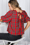 Holly Jolly Bow Blouse