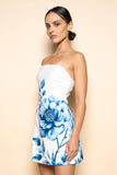 Magnolia Blue Floral Mini Dress
