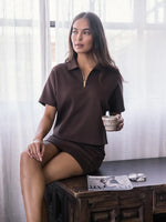 Fall 2025 Pierre Scuba Modal Quarter Zip Tee