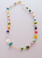 Jill Colorful Beaded Eclectic Necklace