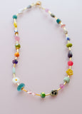 Jill Colorful Beaded Eclectic Necklace