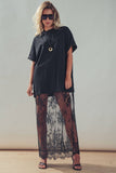 Mixed-Media T-Shirt Dress