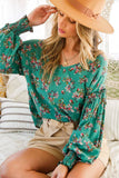 Meggie Floral V Neck Top