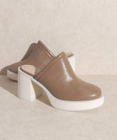 The Ava Mauve | Platform Clogs