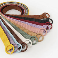 Braided Round Buckle Belt