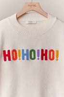 Christmas Lettering Sweater (Cream)