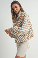 Checkered Teddy Fleece