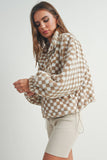 Checkered Teddy Fleece