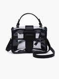 Toni Clear Flapover Crossbody Bag | Stadium Purse