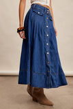 Caroline Praire Denim Skirt