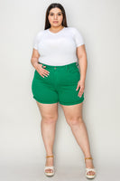 Judy Blue Tummy Control Green Denim Shorts (Website Exclusive)