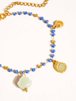 Elowen 18K Gold Non-Tarnish Shells and Star Beaded Bracelet