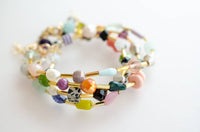 Jill Colorful Beaded Clasp Bracelets- Mariposa