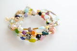 Jill Colorful Beaded Clasp Bracelets- Mariposa