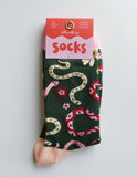 Snakes 100% Cotton Women's Crew Socks