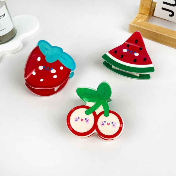 Cartoon Fruit Hair Claw Clip