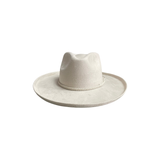 Jane Vegan Pencil Curl Stiff Brim Fedora Hat w/ Braided Band