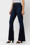 Dark High Rise Super Flare Jean