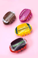 GAME DAY FOOTBALL HAIR CLAW CLIPS