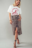 Savannah Leopard Midi Skirt