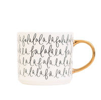 Fa La La Gold Tile Coffee Mug