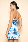 Magnolia Blue Floral Mini Dress