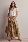 Beatrix Maxi Skirt: Sage Green