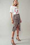 Savannah Leopard Midi Skirt