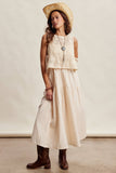 Ellen Lace Vest & Sleeveless Midi Dress Set