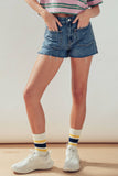 Patch Pocket Denim Shorts