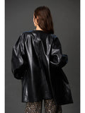 IT'S BACK! Leather Puff Sleeve Alice Jacket (Black or Espresso)