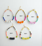 Zinnia Colorful Beaded Stacking Bracelets
