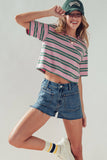Patch Pocket Denim Shorts