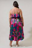 Evolet Plus Sized Ruffled Midi Dress