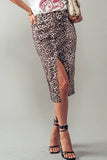 Savannah Leopard Midi Skirt