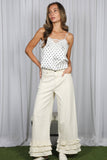 Allie Lace-Trim Satin Camisole