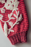 Floral Embroidered Knit Sweater