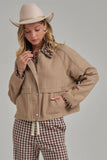 Loretta Leopard Barn Jacket