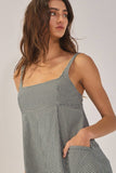Library Date Plaid Romper
