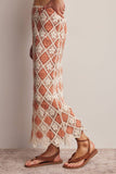 Crochet Diamond Midi Skirt