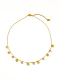 Sylvain 18K Gold Non-Tarnish CZ Shell Charm Necklace
