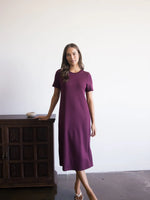 Fall 2025 Pierre Scuba Modal Rib Neck Midi Dress